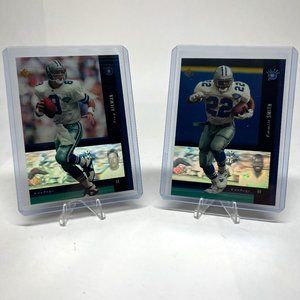 Troy Aikman and Emmitt Smith 1994 Upper Deck SP Holoview *2 Card Lot*